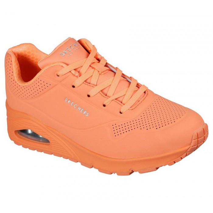 Llevando desconectado cuadrado SKECHERS 77667 Naranja - Zapatos de Mujer en Hemeshop